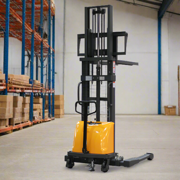 Electric Straddle Stacker | 3300 lbs. Capacity | 118'' Lifting Height | Apollolift A-3012