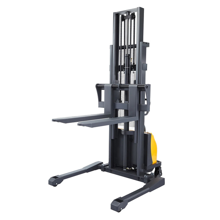 Semi-Electric Straddle Stacker | 3300 lbs. Capacity | Lifting Height 118'' | Apollolift A-3010