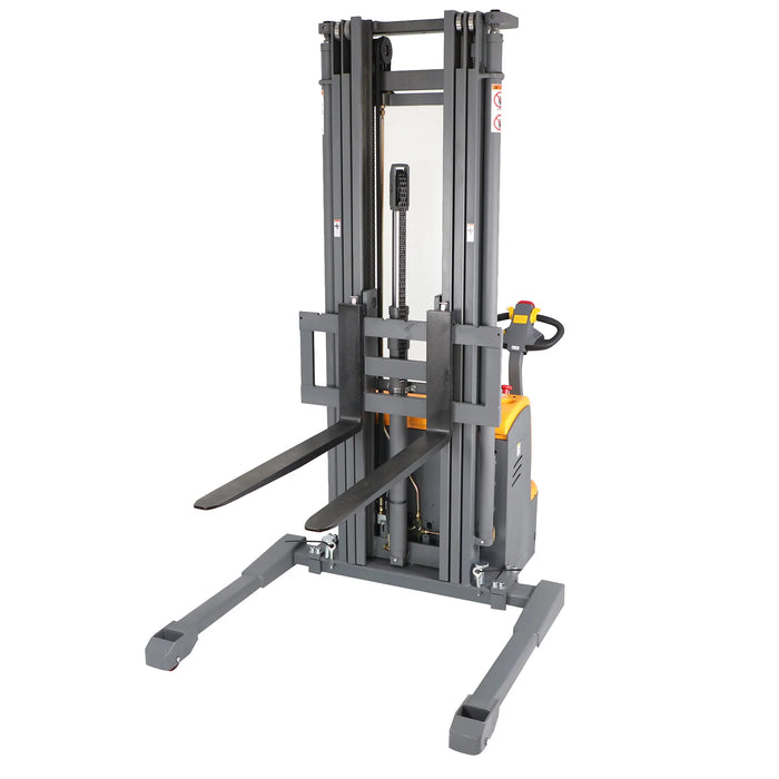 Full Electric Walkie Stacker | 3300 lbs. Capacity | Lifting Height 177'' | Apollolift A-3029