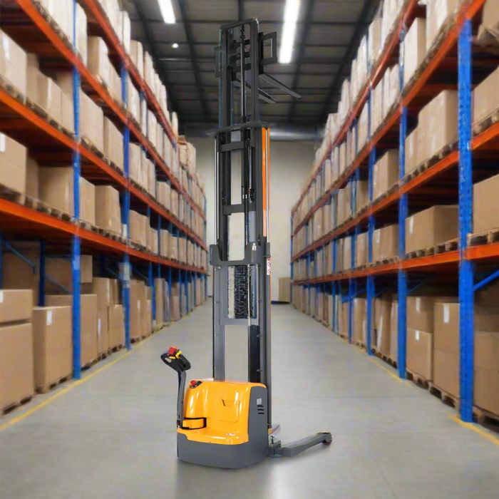 Electric Walkie Stacker | 3300 lbs. Capacity | Lifting Height 220'' | Apollolift A-3030