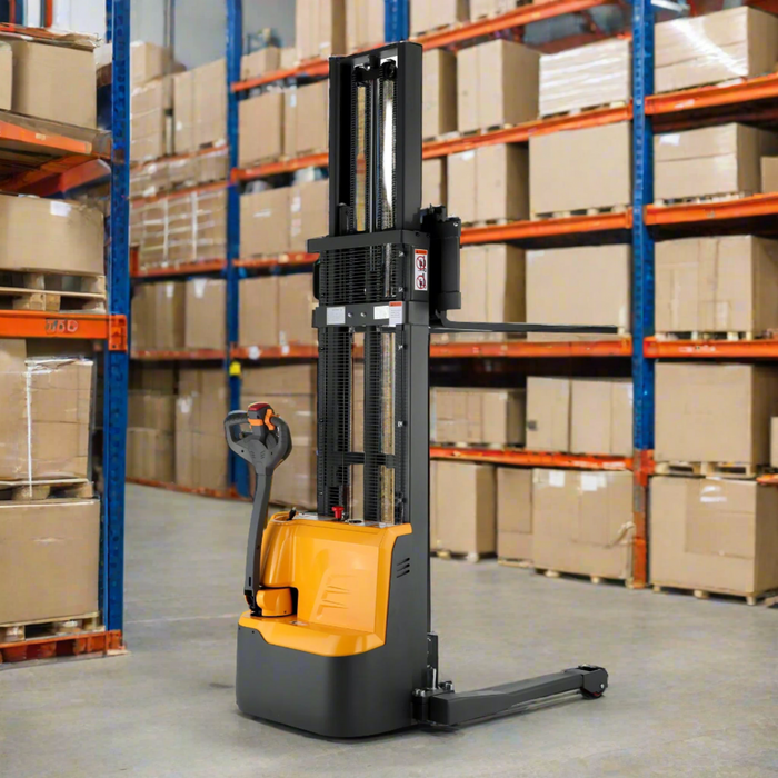 Electric Walkie Stacker | 3300 lbs. Capacity | Straddle Legs 98'' | Apollolift A-3022