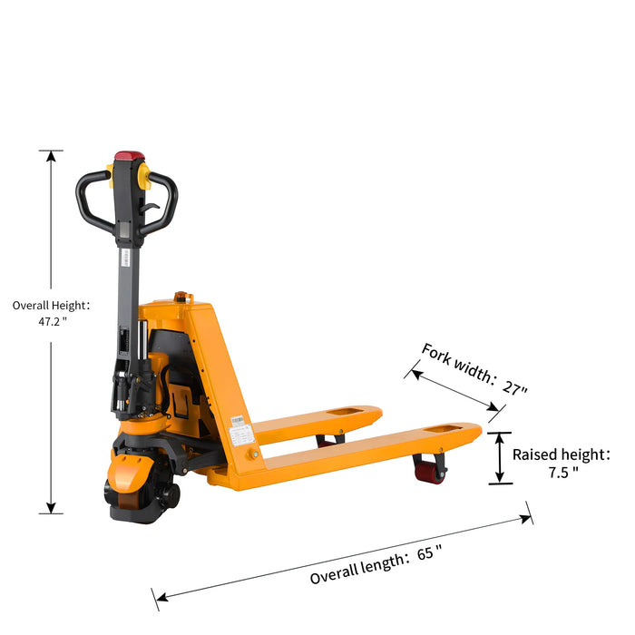 Electric Pallet Jack | Lithium Battery | 3300 lbs. | Hydraulic Pallet Truck | Apollolift A-1034