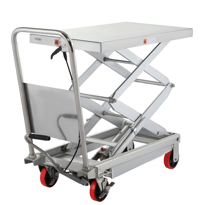 Apollo Lift Stainless Double Scissors Lift Table 35.8" x 19.7" 770 lbs. A-2009