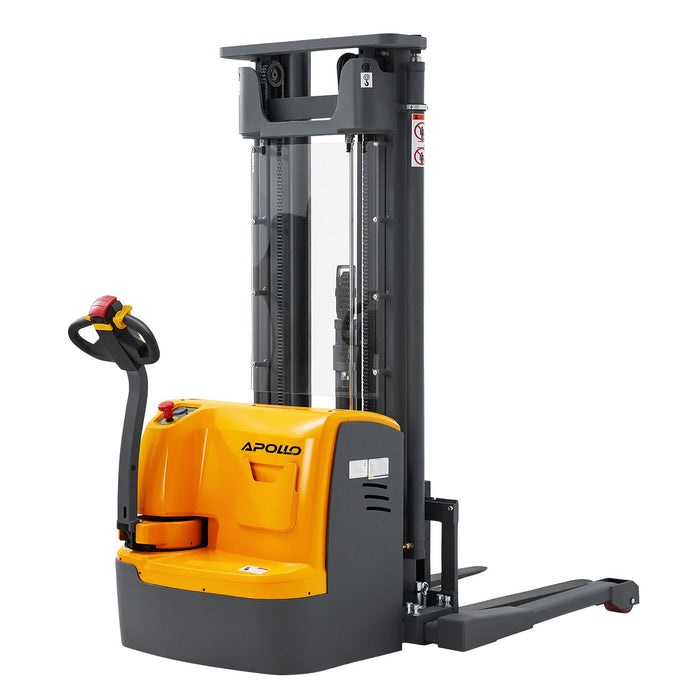 Apollo Lift Electric Walkie Straddle Stacker 118'' Max.Lifting Height 3300 lbs A-3028