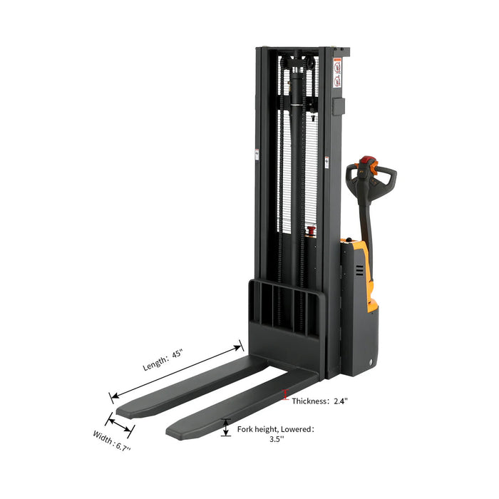 Apollo Lift Full Electric Stacker 98" Max.Lifting Height 2640 lbs. A-3026