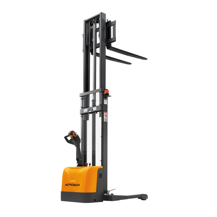 Apollo Lift Full Electric Straddle Stacker 130'' Max.Lifting Height 3300 lbs A-3049
