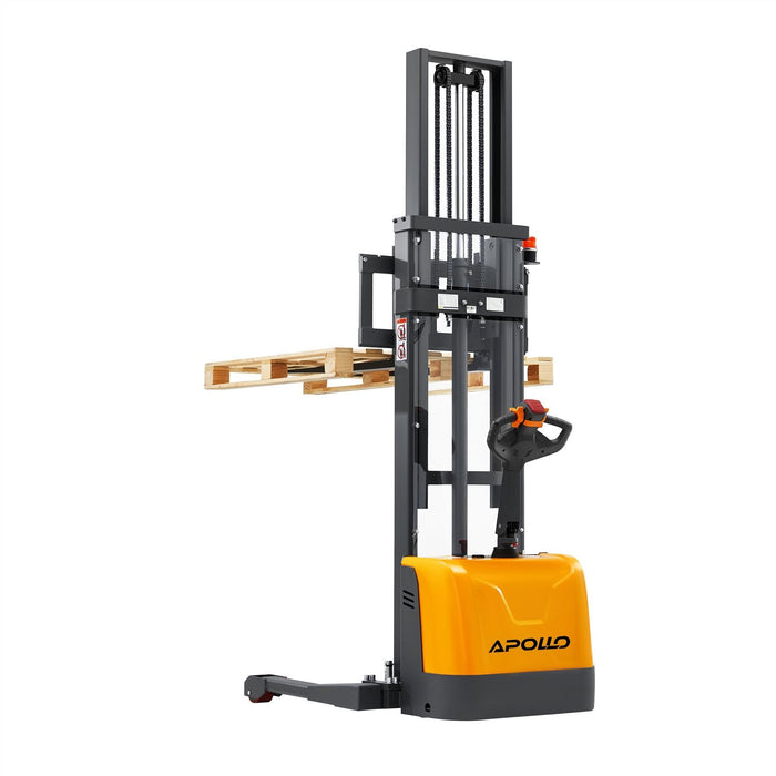 Apollo Lift Full Electric Straddle Stacker 130'' Max.Lifting Height 3300 lbs A-3049