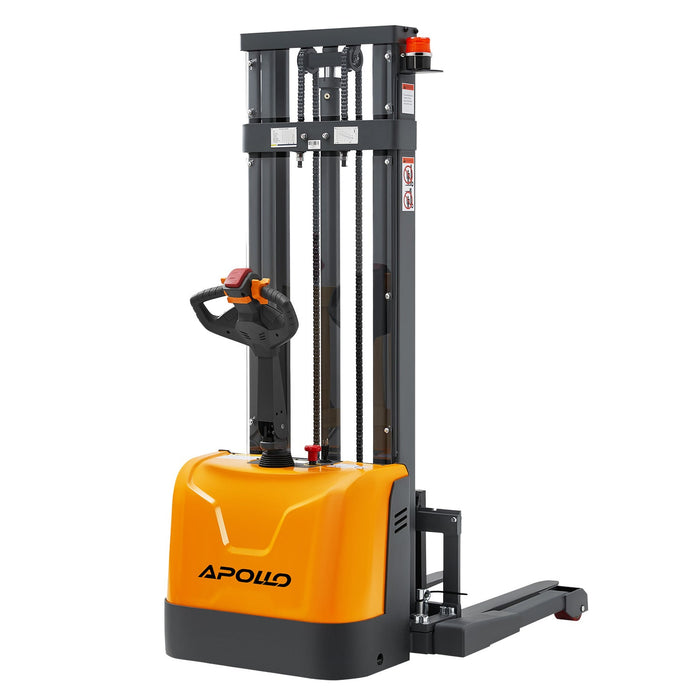 Apollo Lift Full Electric Straddle Stacker 130'' Max.Lifting Height 3300 lbs A-3049