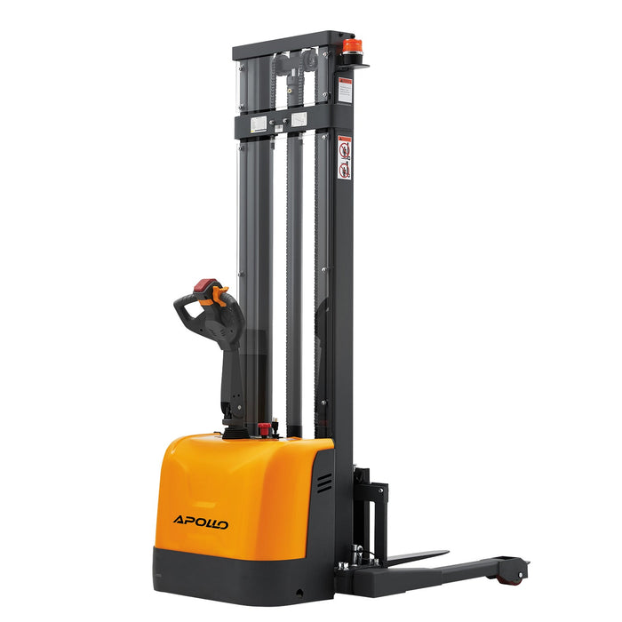Apollo Lift Full Electric Straddle Stacker 138'' Max.Lifting Height 3300 lbs A-3051