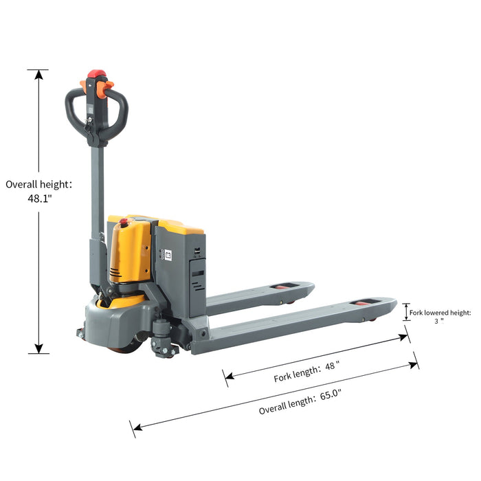 Apollo Lift Li-ion Powered Pallet Truck 48" x 27" 4400 lbs A-1038