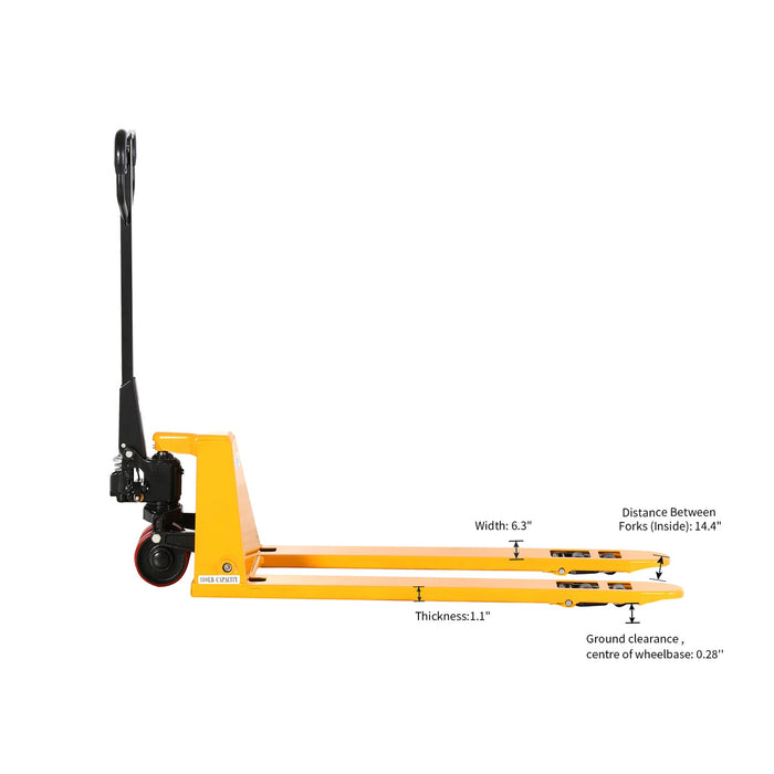 Apollo Lift Low Profile Hand Pallet Jack  48" x 27" 2200 lbs. A-1010