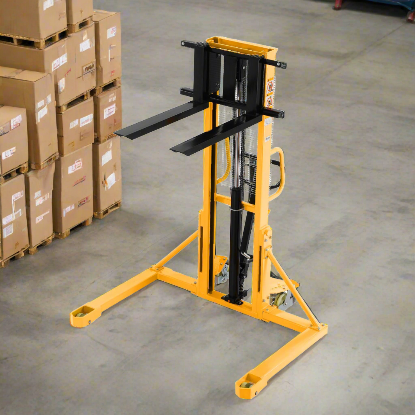 Straddle Stacker | 1100 lbs. Capacity | 63'' Lift Height | Apollolift ...