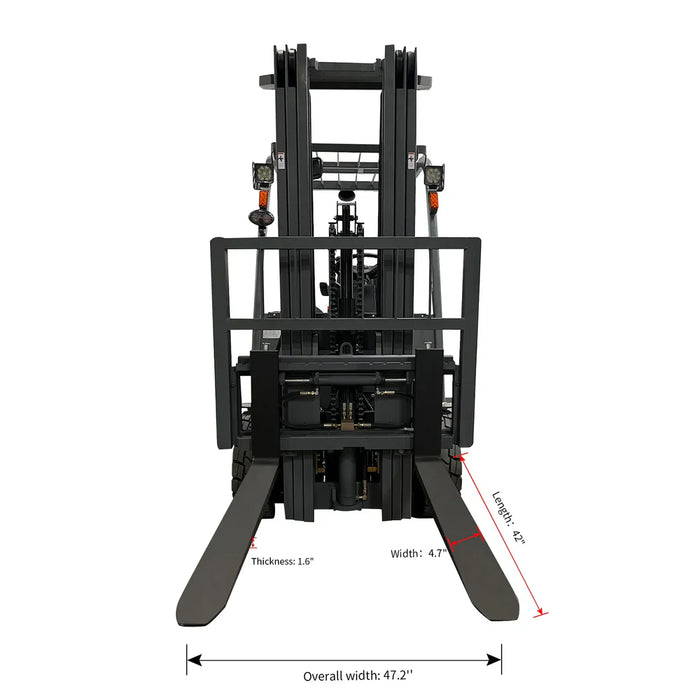 Electric Forklift | Lead Acid Battery | 5500 lbs. Capacity | Lift Height 197'' | Apollolift A-4004