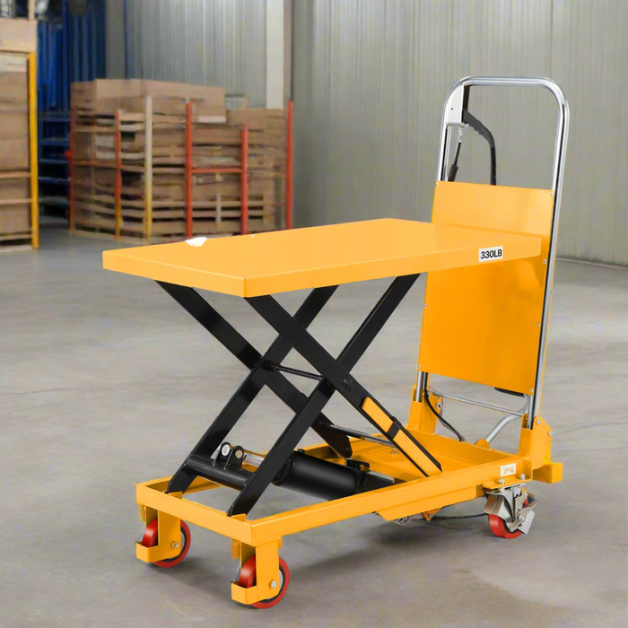 Single Scissor Lift Table | 330 lbs Capacity | Raised Height 29'' | Apollolift A-2016