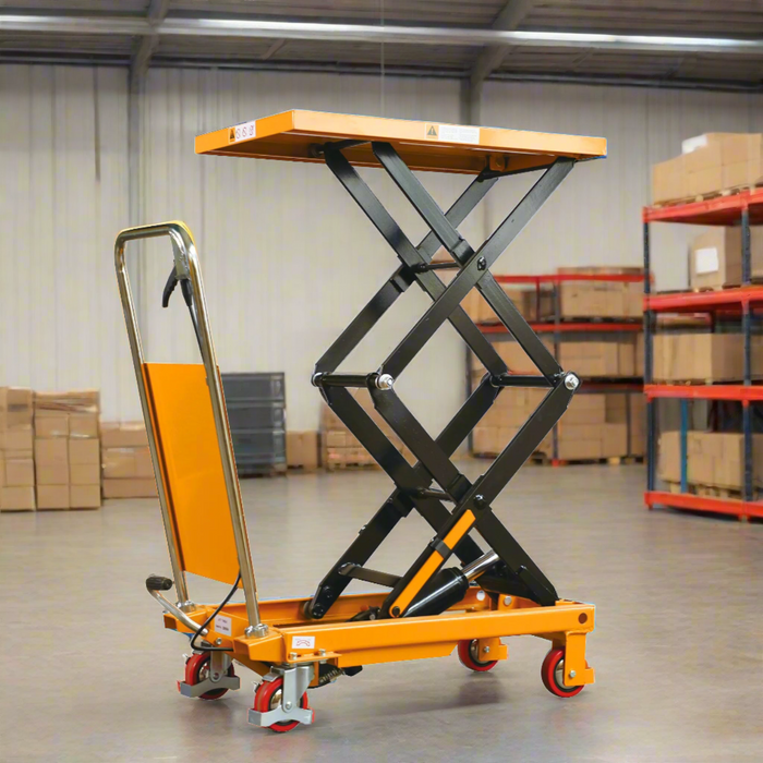 Double Scissor Lift Table | 330 lbs Capacity | Lifting Height 43.3'' | Apollolift A-2003