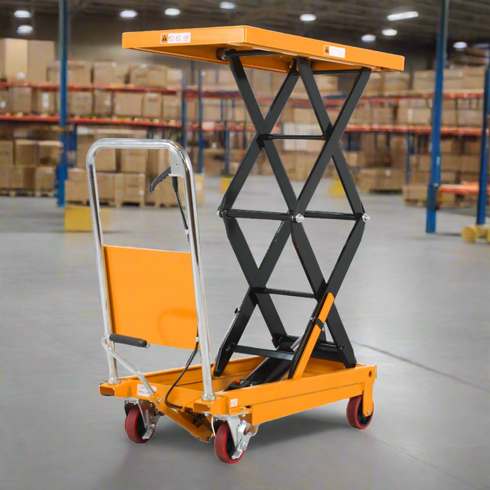 Double Scissor Lift Table | 770 lbs Capacity | Lifting Height 51.2'' | Apollolift A-2007