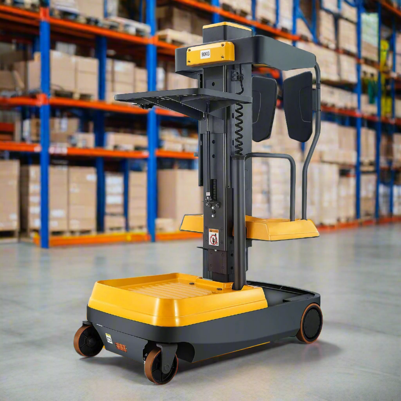 Load Picker Machine Fully Electric Mini Order Picker With Load Tray | 200 lbs Capacity | A ...