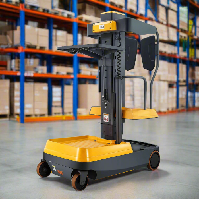 Fully Electric Mini Order Picker With Load Tray | 200 lbs Capacity | Apollolift A-5001