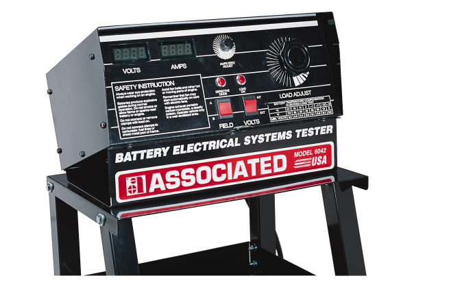 6042 12 V Battery & 12/24 V Electrical System Tester | Associated