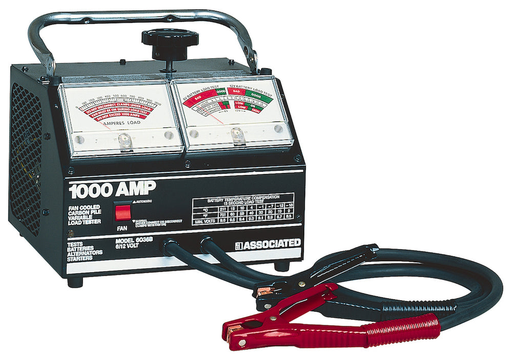 Associated 6036B Heavy-Duty Carbon Pile Load Tester | 6/12 V, 1000A