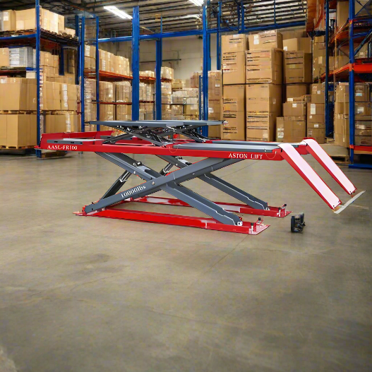 Scissor Lift | Full-Rise Alignment | 10,000lbs | 72'' Max Lifting Height | Double Scissors | Aston® AASL-FR100