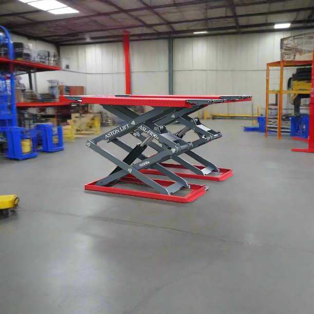 Full-Rise Premium Scissor Lift | 9000lbs | 72'' Lifting Height | Aston® ASL-FR9022