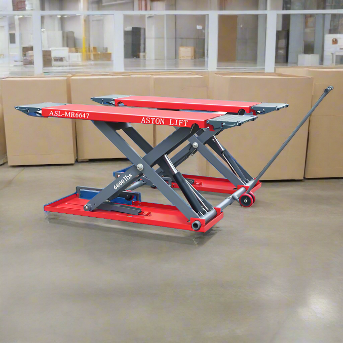 Mid-Rise Scissor Lift | 6600lbs | 47'' Lift Height | Aston® ASL-MR6647