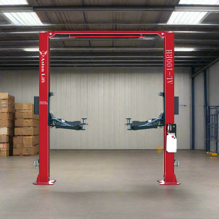 Car Lift | 220V | 3HP Motor | 2-Post | 10000lbs | Symmetric | Single Point Lock Release.| Aston® AL-100RH