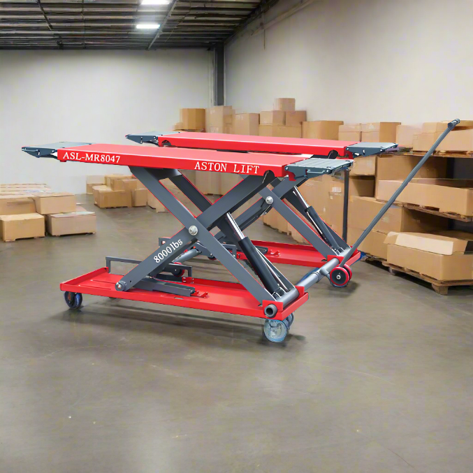 Mid-Rise Scissor Lift | 8000 lbs | 47'' Lift Height | Aston® ASL-MR8047