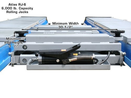 Atlas 12ASL 12,000 lb Alignment Scissor Lift + RJ‑6 Rolling Jacks Combo (Will Call) | ATTD‑12ASL‑COMBO