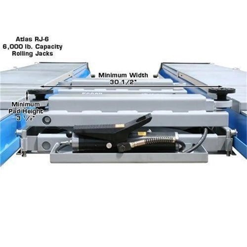 Atlas 12AWFSL 12,000 lb Alignment Scissor Lift + RJ‑6 Rolling Jacks Combo (Will Call) | ATTD‑12AWFSL‑COMBO