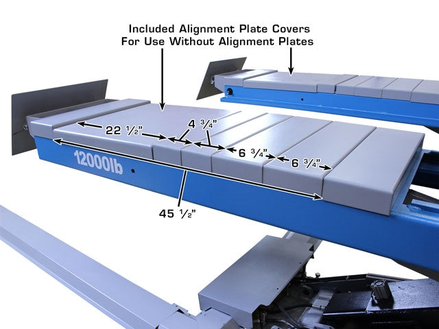 Atlas 12AWFSL 12,000 lb Alignment Scissor Lift + RJ‑6 Rolling Jacks Combo (Will Call) | ATTD‑12AWFSL‑COMBO
