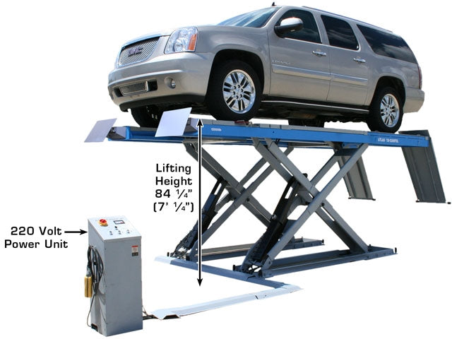Atlas 12AWFSL 12,000 lb Alignment Scissor Lift – “Wheels Free” System | ATTD‑12AWFSL‑N