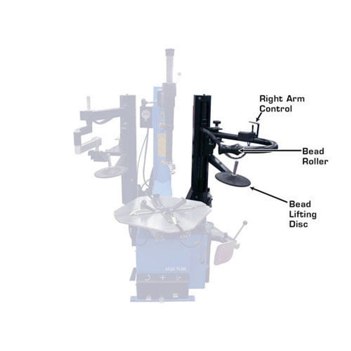 Atlas 200 Series Tire Changer Right-Hand Assist Arm ATTC-RHA-SA — Heavy-Duty Tire Changer Tool Accessory