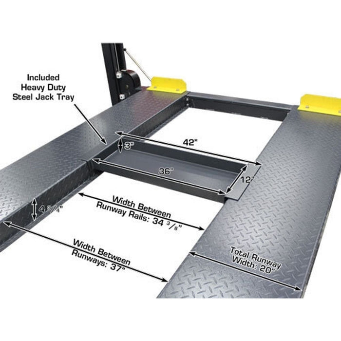 Atlas 408SL 8,000 LB Portable 4-Post Car Lift | Super Deluxe Hobbyist Automotive Lift | Model ATTD-408SL