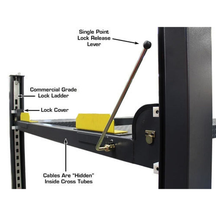 Atlas 408SL 8,000 LB Portable 4-Post Car Lift | Super Deluxe Hobbyist Automotive Lift | Model ATTD-408SL