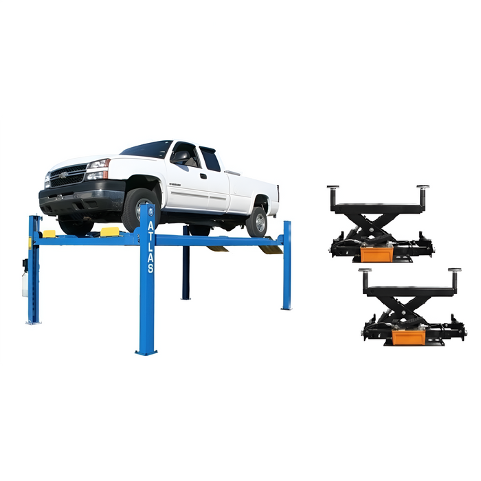 Atlas 412A Alignment Lift with RJ6 Rolling Jack Combo – 12,000 lb 4-Po ...