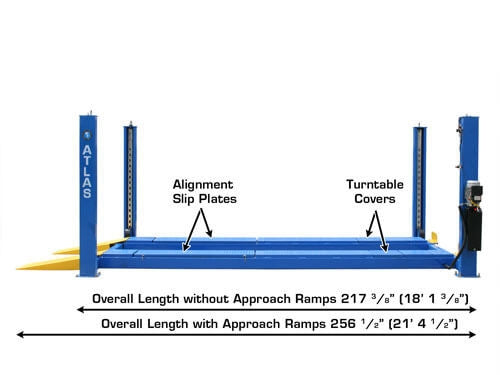 Atlas 414A Commercial Grade Alignment 4-Post Lift – 14,000 lb Capacity Heavy-Duty Automotive Lift (ATTD-414A)