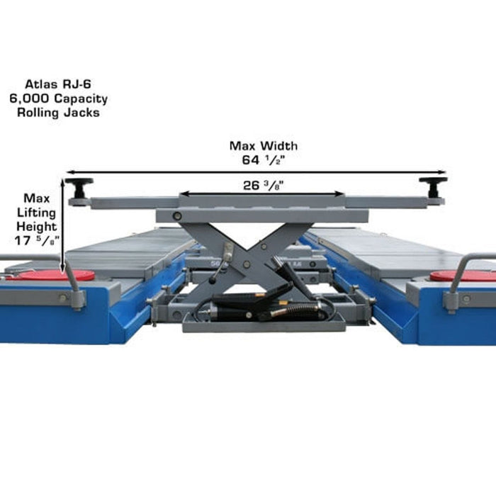 Atlas Automotive 6,000 lb Air/Hydraulic Rolling Bridge Jack – ATTD-RJ-6