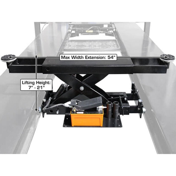 Atlas Automotive 6,000 lb Air/Hydraulic Rolling Bridge Jack – ATTD-RJ6BK