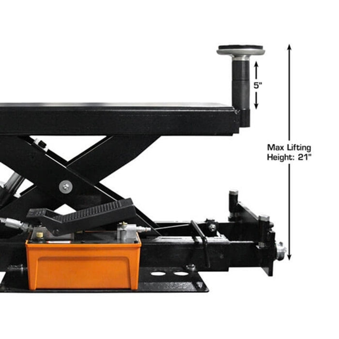 Atlas Automotive 6,000 lb Air/Hydraulic Rolling Bridge Jack – ATTD-RJ6BK