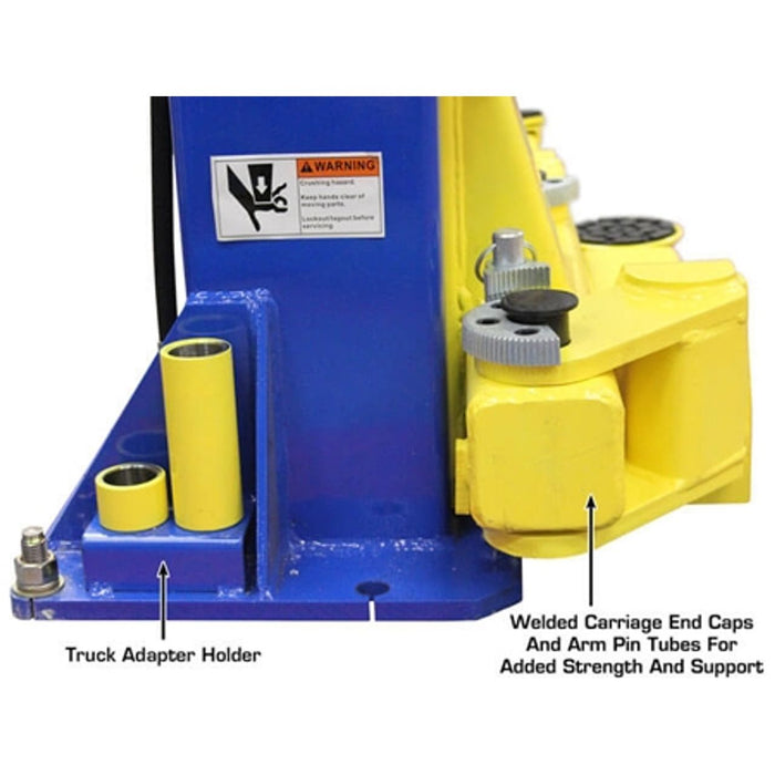 tlas 9KOHX 9,000 LB Overhead Two-Post Car Lift with Lawnmower Adapter | Heavy-Duty Automotive Equipment Combo | Model XH-9KOHX-COMBO-FPD