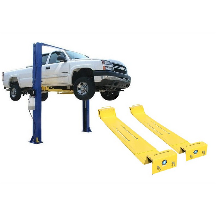 tlas 9KOHX 9,000 LB Overhead Two-Post Car Lift with Lawnmower Adapter | Heavy-Duty Automotive Equipment Combo | Model XH-9KOHX-COMBO-FPD