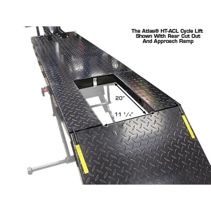 Atlas Equipment ACL Air-Operated Motorcycle Lift – 1,000 lb Capacity with Roller Plate (HT-ACL)