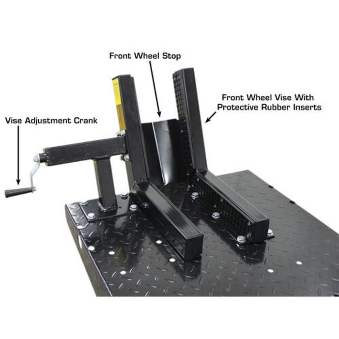 Atlas Equipment ACL Air-Operated Motorcycle Lift – 1,000 lb Capacity with Roller Plate (HT-ACL)