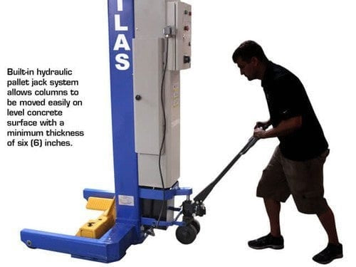 Atlas ML-4030BC Mobile Column Lift System – ALI Certified, Battery Powered, 66,000 lb. Capacity