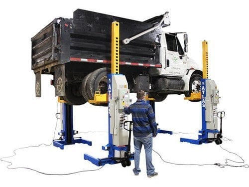 Atlas ML-4030BC Mobile Column Lift System – ALI Certified, Battery Powered, 66,000 lb. Capacity