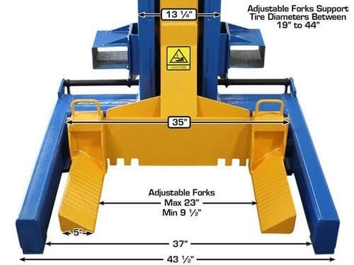 Atlas ML-4034BC Mobile Column Lift System – ALI Certified, Battery Powered, 74,000 lb Capacity