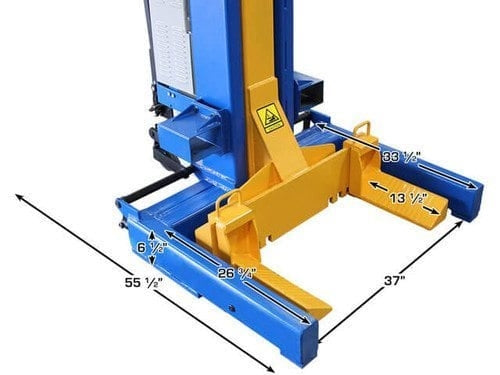 Atlas ML-4034BC Mobile Column Lift System – ALI Certified, Battery Powered, 74,000 lb Capacity