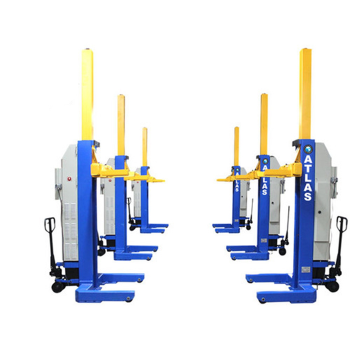 Atlas Automotive Equipment ALI Certified Battery Powered Mobile Column Lift System 111,000 lb. Capacity ML-6051BC